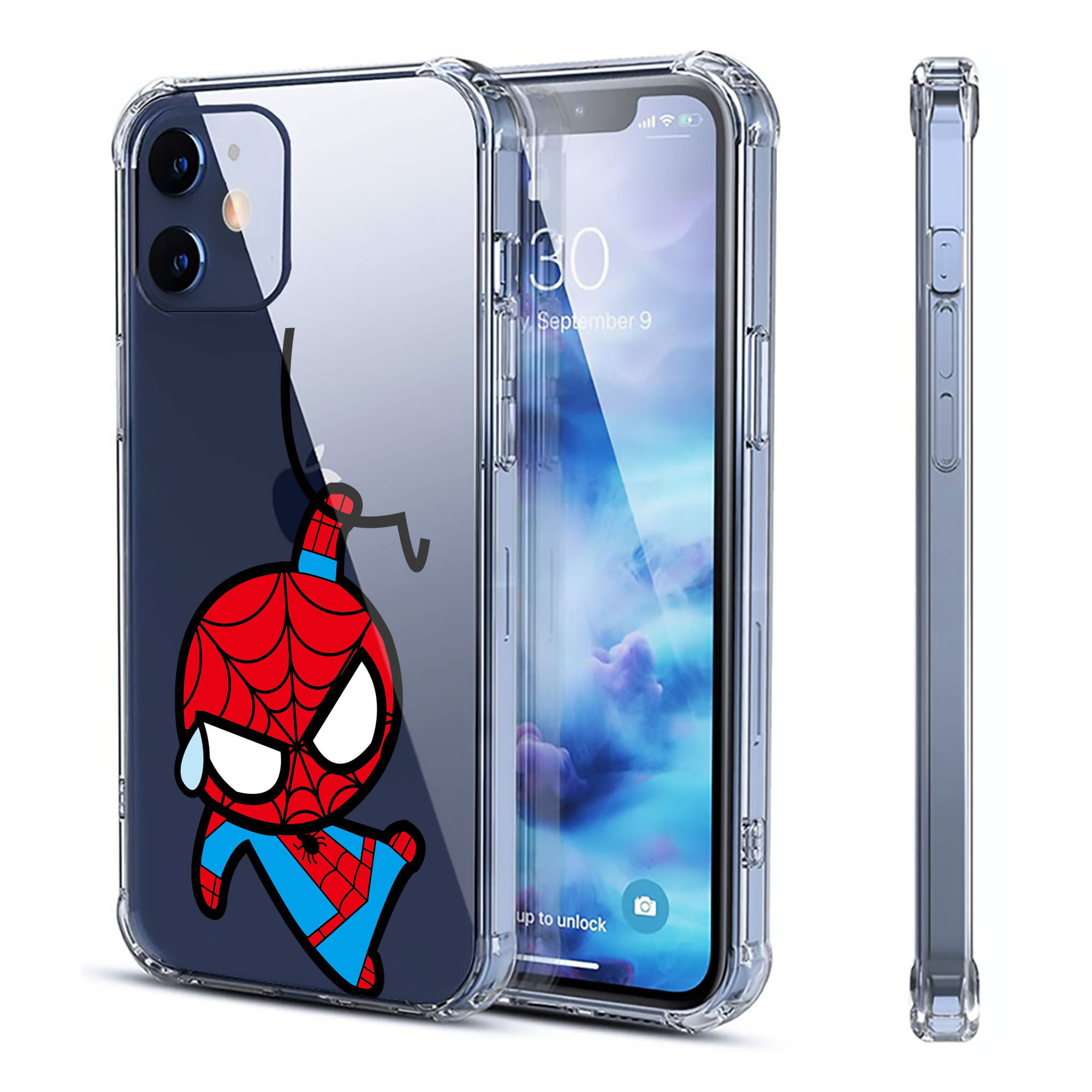（画像用） アベンジャーズ The Avengers 【iPhone 12シリーズ対応】透明スマホケース（クリアソフトケース）